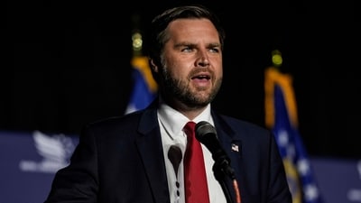 JD Vance says Democrats ‘need to tone down the rhetoric' about Trump (AP Photo/Mike Stewart) (AP) JD Vance says Democrats ‘need to tone down the rhetoric' about Trump (AP Photo/Mike Stewart) (AP)