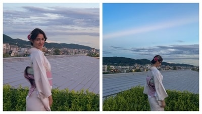 Disha Patani completed her vacation in Kyoto with Kimono, an ethnic Japanese outfit. (Instagram/@dishapatani) Disha Patani completed her vacation in Kyoto with Kimono, an ethnic Japanese outfit. (Instagram/@dishapatani)