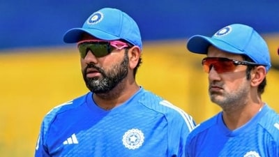 India captain Rohit Sharma and coach Gautam Gambhir. ( (AFP)) India captain Rohit Sharma and coach Gautam Gambhir. ( (AFP))