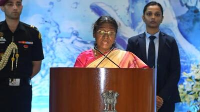 The president emphasised the importance of “united efforts to tackle the pressing issue of water conservation and sustainability”. (@swachhbharat) The president emphasised the importance of “united efforts to tackle the pressing issue of water conservation and sustainability”. (@swachhbharat)