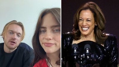 Billie Eilish and Finneas reveal they will vote for Kamala Harris (billieeilish/Instagram, photo by Kevin Dietsch / GETTY IMAGES NORTH AMERICA / Getty Images via AFP) Billie Eilish and Finneas reveal they will vote for Kamala Harris (billieeilish/Instagram, photo by Kevin Dietsch / GETTY IMAGES NORTH AMERICA / Getty Images via AFP)