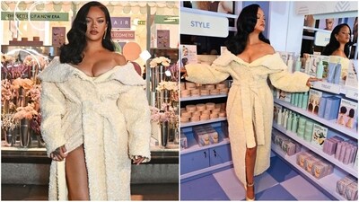 Rihanna turns heads in teddy coat, blending chic and cosy at Fenty Hair launch. (Instagram) Rihanna turns heads in teddy coat, blending chic and cosy at Fenty Hair launch. (Instagram)