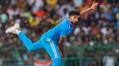 Mohammed Siraj took career-best figures of 6 for 21 in the Asia Cup final against Sri Lanka in 2023. (PTI)