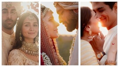 Aditi Rao Hydari and Siddharth had their beautiful wedding at a temple in Telangana — the sun was seen serenely behind them as they said they made a long-lasting commitment to each other. Many celebrity couples before them, too, planned to marry as the sun rose or set behind them. (All pics: Instagram) Aditi Rao Hydari and Siddharth had their beautiful wedding at a temple in Telangana — the sun was seen serenely behind them as they said they made a long-lasting commitment to each other. Many celebrity couples before them, too, planned to marry as the sun rose or set behind them. (All pics: Instagram)