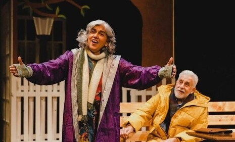 A moment from the play starring Naseeruddin Shah and Ratna Pathak Shah