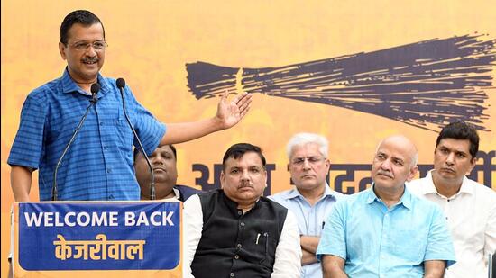 Delhi chief minister Arvind Kejriwal. (ANI)