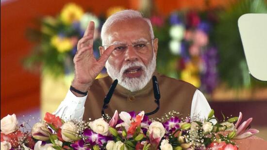 Prime Minister Narendra Modi in Bhubaneswar on Tuesday. (PTI)