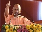 Chief minister Yogi Adityanath addresses the employment fair organized at Ghaziabad (Sakib Ali /HT Photo) Chief minister Yogi Adityanath addresses the employment fair organized at Ghaziabad (Sakib Ali /HT Photo)
