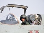 Squadron Leader Mohana Singh in a MiG-21 Bison at the Nal airbase near Bikaner. Squadron Leader Mohana Singh in a MiG-21 Bison at the Nal airbase near Bikaner.