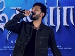 Anirudh Ravichander sang a few lines in Tamil and Telugu at the press con of Devara: Part 1. Anirudh Ravichander sang a few lines in Tamil and Telugu at the press con of Devara: Part 1.