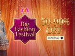 Enjoy discounts from 50% to 90% on all your purchases and get runway-ready on a budget with Myntra!