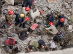 Rescue work underway after a two-storey house collapsed in Bapa Nagar area of Karol Bagh, in New Delhi, Wednesday, Sept. 18, 2024.