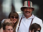 Singer-songwriter Taylor Swift and Travis Kelce of the Kansas City Chiefs attend the Men's Singles Final match between Taylor Fritz of the United States and Jannik Sinner of Italy on Day Fourteen of the 2024 US Open at USTA Billie Jean King National Tennis Center on September 08, 2024 in the Flushing neighbourhood of the Queens borough of New York City. 