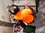 A Swiggy delivery agent was caught on CCTV stealing shoes from outside a Noida flat.