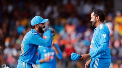 India's captain Rohit Sharma and Virat Kohli celebrate a wicket during the 2nd ODI match against Sri Lanka (BCCI-X) India's captain Rohit Sharma and Virat Kohli celebrate a wicket during the 2nd ODI match against Sri Lanka (BCCI-X)