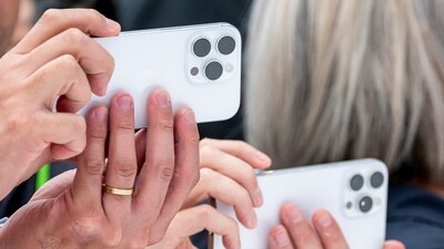 The Apple iPhone 16 Pro Max during an event at Apple Park campus in Cupertino, California, US, on Monday, Sept. 9, 2024. (David Paul Morris/Bloomberg) The Apple iPhone 16 Pro Max during an event at Apple Park campus in Cupertino, California, US, on Monday, Sept. 9, 2024. (David Paul Morris/Bloomberg)