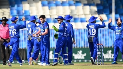 Afghanistan earned a first-ever One Day International victory over South Africa. (X Image/@ACBofficials) Afghanistan earned a first-ever One Day International victory over South Africa. (X Image/@ACBofficials)
