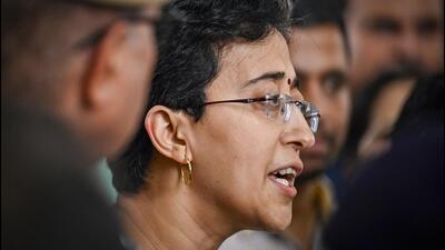 CM-designate Atishi speaks after Arvind Kejriwal tendered his resignation from the post of CM. (RAJ K RAJ /HT PHOTO) CM-designate Atishi speaks after Arvind Kejriwal tendered his resignation from the post of CM. (RAJ K RAJ /HT PHOTO)