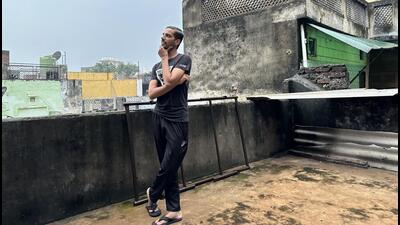 In contrast to the modern concrete blocks standing on the side, the young man’s old-fashioned house in the Walled City is a mishmash of many floors, linked by a phalanx of long and short staircases. (HT Photo) In contrast to the modern concrete blocks standing on the side, the young man’s old-fashioned house in the Walled City is a mishmash of many floors, linked by a phalanx of long and short staircases. (HT Photo)