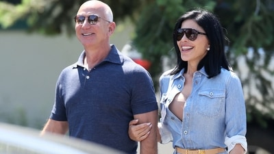 Lauren Sanchez gushed about her upcoming wedding with Jeff Bezos, The couple got engaged in May 2023. (Reuters)