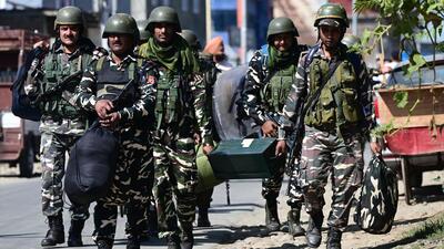 Multi-tier security arrangements consisting of CAPF, J&K Armed Police put in place. (Waseem Andrabi/HT) Multi-tier security arrangements consisting of CAPF, J&K Armed Police put in place. (Waseem Andrabi/HT)