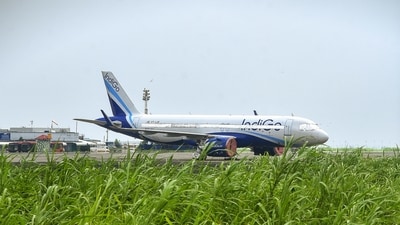 IndiGo has acknowledged the incident in a statement, confirming that the aircraft will undergo necessary repairs before being returned to service. (PTI) IndiGo has acknowledged the incident in a statement, confirming that the aircraft will undergo necessary repairs before being returned to service. (PTI)