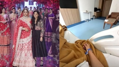 Hina Khan underwent her first chemotherapy session recently. Hina Khan underwent her first chemotherapy session recently.