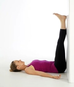Viparita Karni or legs-up-the-wall pose (Twitter/kbrownmd) Viparita Karni or legs-up-the-wall pose (Twitter/kbrownmd)