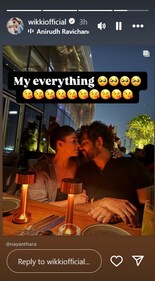 Vignesh re-shared the post on his Instagram Stories. Vignesh re-shared the post on his Instagram Stories.