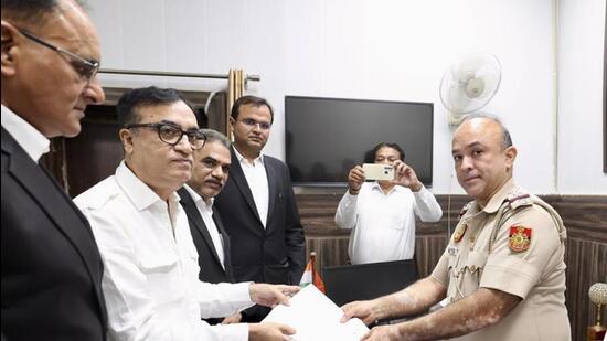 The complaint copy was submitted to the station house officer (SHO) of the Tughlaq Road police station. (PTI photo)