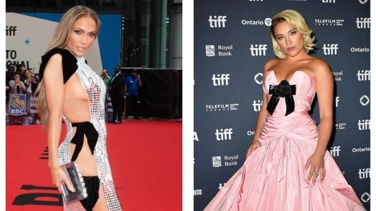 Jennifer Lopez and Florence Pugh wore bows to the Toronto Film Festival