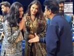 Aaradhya Bachchan and Aishwarya Rai met Shiva Rajkumar at SIIMA event. Aaradhya Bachchan and Aishwarya Rai met Shiva Rajkumar at SIIMA event.