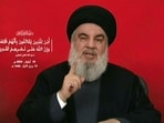 An image grab taken from Hezbollah's Al-Manar TV shows the Lebanese militant group's chief Hassan Nasrallah addressing the nation from an undisclosed location on September 19, 2024. An image grab taken from Hezbollah's Al-Manar TV shows the Lebanese militant group's chief Hassan Nasrallah addressing the nation from an undisclosed location on September 19, 2024.