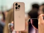 The iPhone 16 Pro Max, in the new hero colour, called Desert Titanium. The iPhone 16 Pro Max, in the new hero colour, called Desert Titanium.