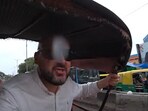 The image shows the UK man who recorded various parts of India for his YouTube vlog. The image shows the UK man who recorded various parts of India for his YouTube vlog.