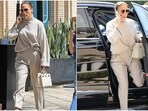 Jennifer Lopez stuns in luxe ensemble while shopping in Los Angeles.