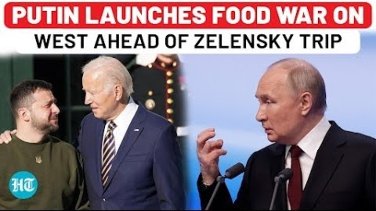 Putin Launches Food War On West Days Before Zelensky's USA Trip: Final ...