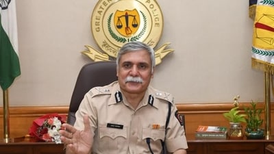 Former Mumbai police chief Sanjay Pandey. (Photo by Bhushan Koyande/ HT Photo) (HT PHOTO) Former Mumbai police chief Sanjay Pandey. (Photo by Bhushan Koyande/ HT Photo) (HT PHOTO)