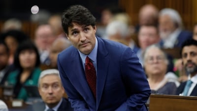 Canada's Prime Minister Justin Trudeau rises to speak during Question Period on Parliament Hill in Ottawa, Ontario, Canada September 18, 2024. REUTERS/Blair Gable (REUTERS)