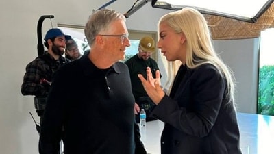Lady Gaga shares her experience with gender rumors in the Netflix show with Bill Gates, stating she felt no need to address them. She aimed to protect others from shame. (Netflix) Lady Gaga shares her experience with gender rumors in the Netflix show with Bill Gates, stating she felt no need to address them. She aimed to protect others from shame. (Netflix)