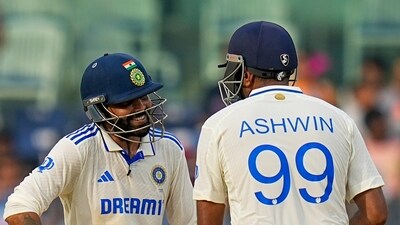 Ravichandran Ashwin and Ravindra Jadeja during the first day of the first test. (PTI) Ravichandran Ashwin and Ravindra Jadeja during the first day of the first test. (PTI)