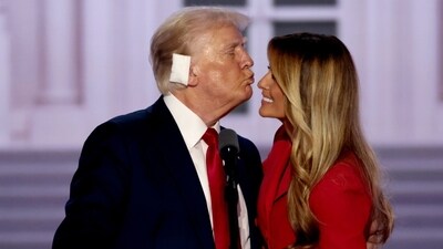 Former US President Donald Trump, left, and former First Lady Melania Trump during the Republican National Convention (RNC) (Bloomberg) Former US President Donald Trump, left, and former First Lady Melania Trump during the Republican National Convention (RNC) (Bloomberg)