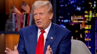 Donald Trump shared an anecdote about Tim Walz on his Wednesday appearance on Fox News' Gutfield (X) Donald Trump shared an anecdote about Tim Walz on his Wednesday appearance on Fox News' Gutfield (X)