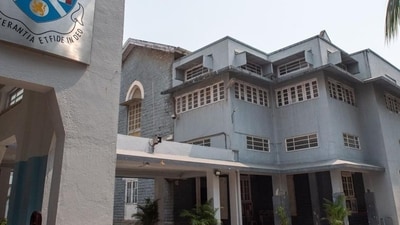 Since October 2022, classes have been held at the Bombay Scottish School in two shifts (Pratik Chorge/HT PHOTO) Since October 2022, classes have been held at the Bombay Scottish School in two shifts (Pratik Chorge/HT PHOTO)