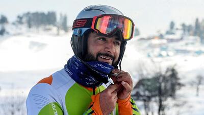 Skier Arif Khan’s preparation for the 2026 Winter Olympics have taken a hit due to IOA’s blocking of his funds. (AFP) Skier Arif Khan’s preparation for the 2026 Winter Olympics have taken a hit due to IOA’s blocking of his funds. (AFP)