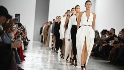The Milan Fashion Week showcased collections inspired by women scientists and writers. (Photo by Marco BERTORELLO / AFP) The Milan Fashion Week showcased collections inspired by women scientists and writers. (Photo by Marco BERTORELLO / AFP)