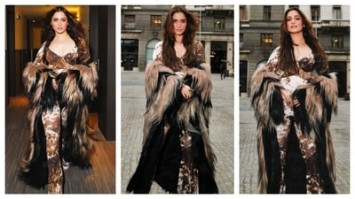 Tamannaah Bhatia's Milan Fashion Week outfit had a high-fashion dramatic glam. (Instagram/@tamannaahspeaks) Tamannaah Bhatia's Milan Fashion Week outfit had a high-fashion dramatic glam. (Instagram/@tamannaahspeaks)