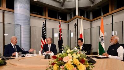 The Quad grouping of India, Australia, Japan and the US will issue a separate factsheet on the Cancer Moonshot. (@ASPI_org) The Quad grouping of India, Australia, Japan and the US will issue a separate factsheet on the Cancer Moonshot. (@ASPI_org)
