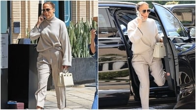 Jennifer Lopez stuns in luxe ensemble while shopping in Los Angeles. (Instagram) Jennifer Lopez stuns in luxe ensemble while shopping in Los Angeles. (Instagram)