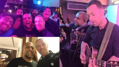 Coldplay frontman Chris Martin surprised band's fans in Delhi with an impromptu gig in 2015. Coldplay frontman Chris Martin surprised band's fans in Delhi with an impromptu gig in 2015.